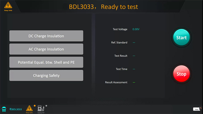 Charging Test Interface